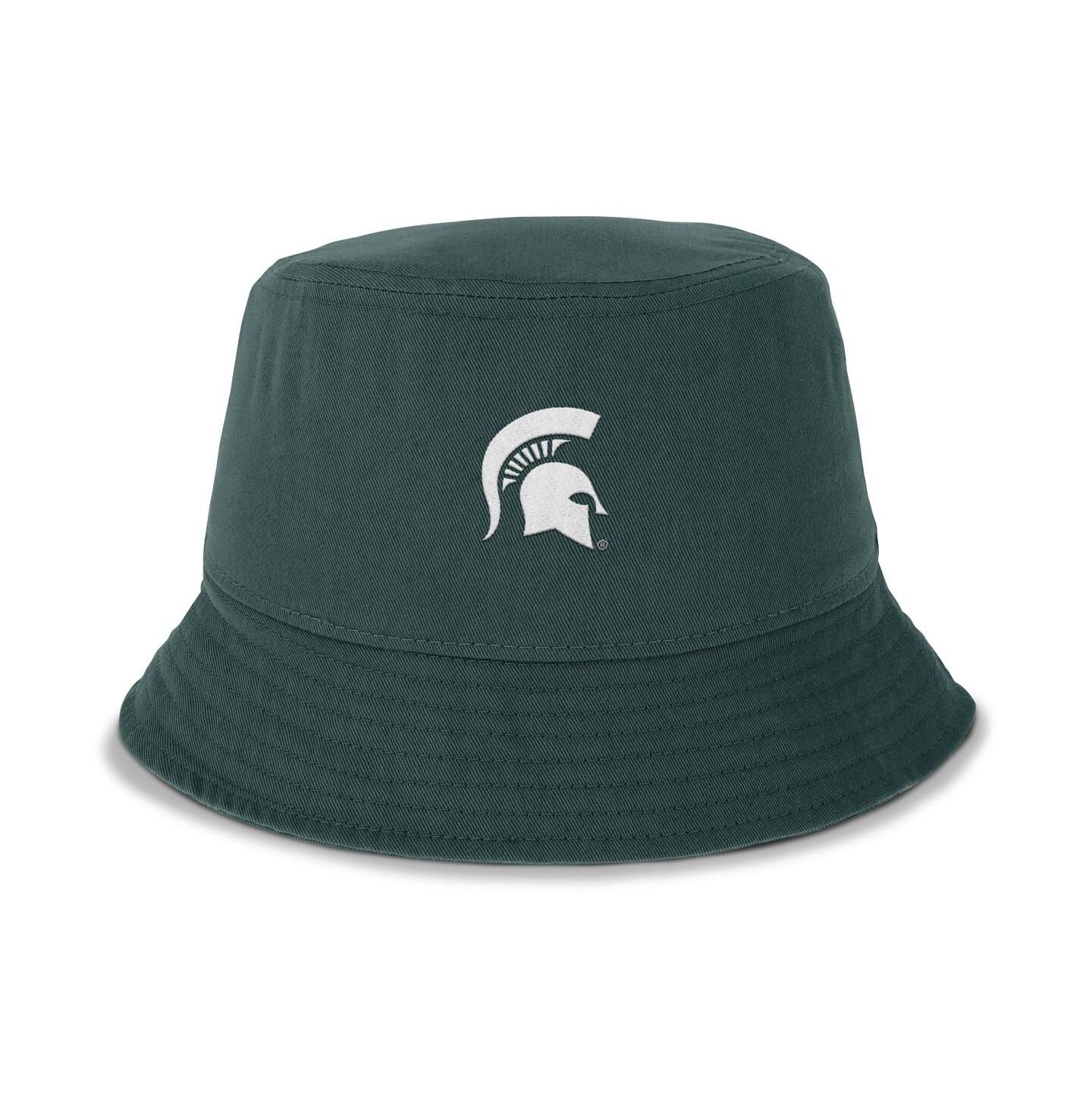 Мужская панама Nike Green Michigan State Spartans Apex Primetime Bucket Hat — фото 2