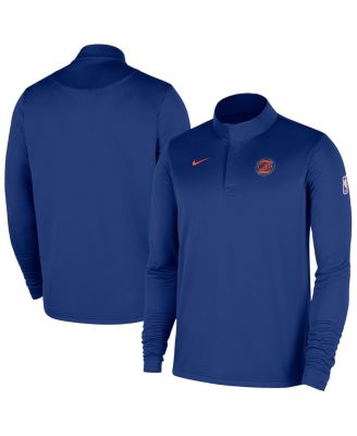 Nike - Men's Blue New York Knicks 2025/26 Authentic Coaches Quarter-Zip Pullover Jacket
