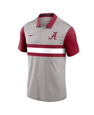 Men's Gray/Crimson Alabama Crimson Tide Vapor Performance Polo Shirt