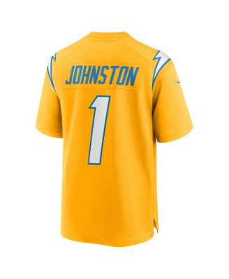 Men's Quentin Johnston Gold Los Angeles Chargers Alternate Charger Power Game Player Jersey