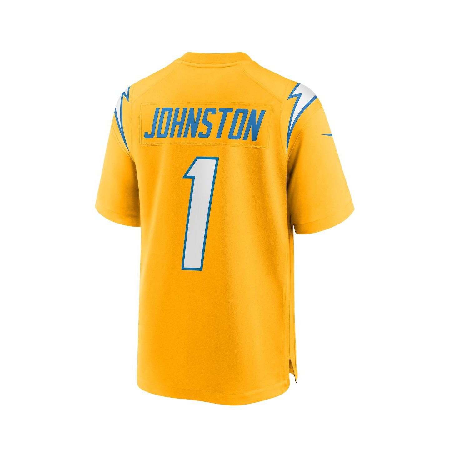 Мужской топ Nike Quentin Johnston Gold Los Angeles Chargers Alternate Charger Power Game Player Jersey — фото 3