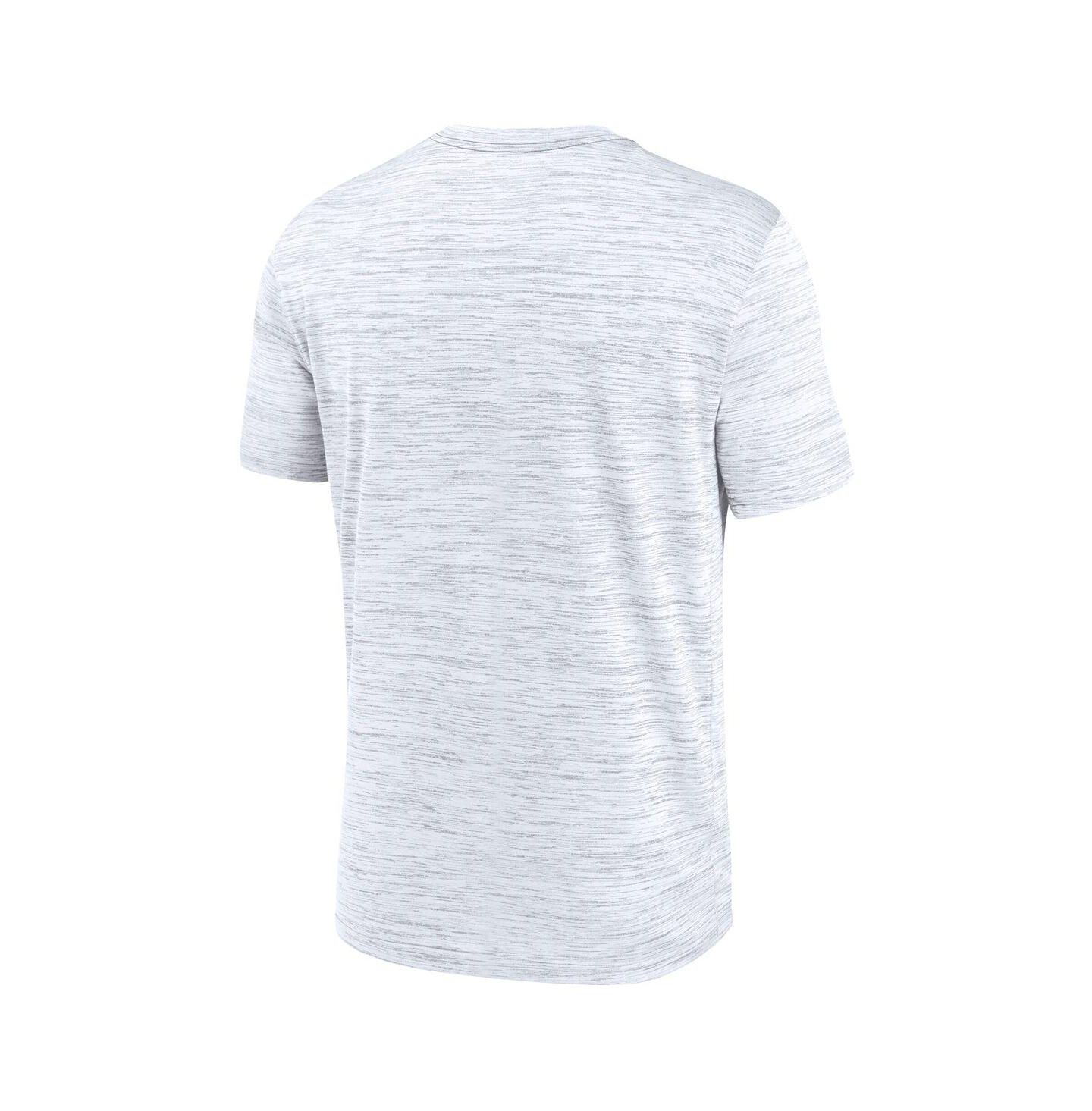 Мужская футболка Nike White Clemson Tigers Velocity Stacked Performance — фото 3