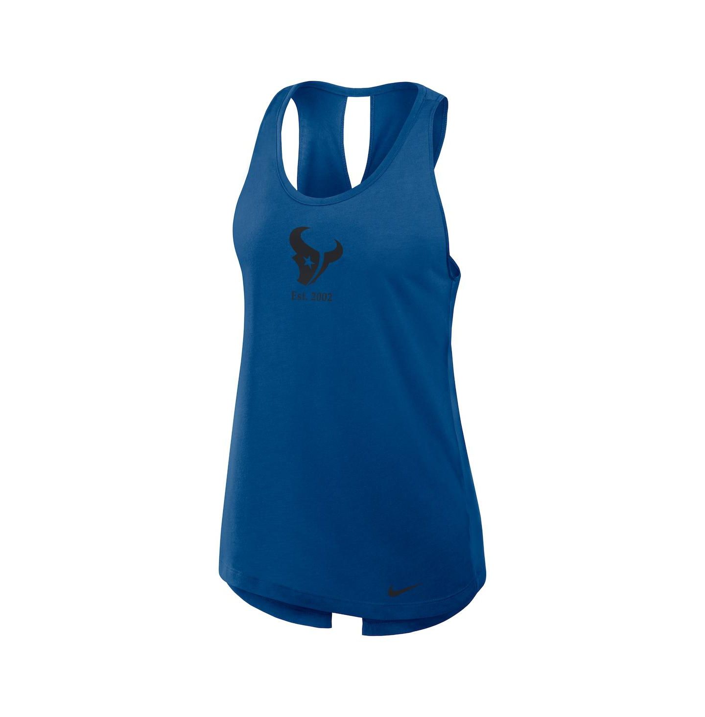 Женский топ Fanatics Nike Navy Houston Texans Glory Crisscross Performance — фото 2