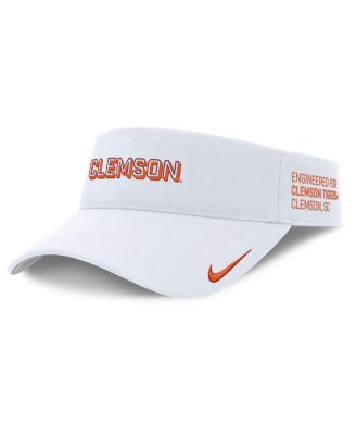 Nike - Men's White Clemson Tigers 2025 On-field Gameday Performance Ace Adjustable Visor