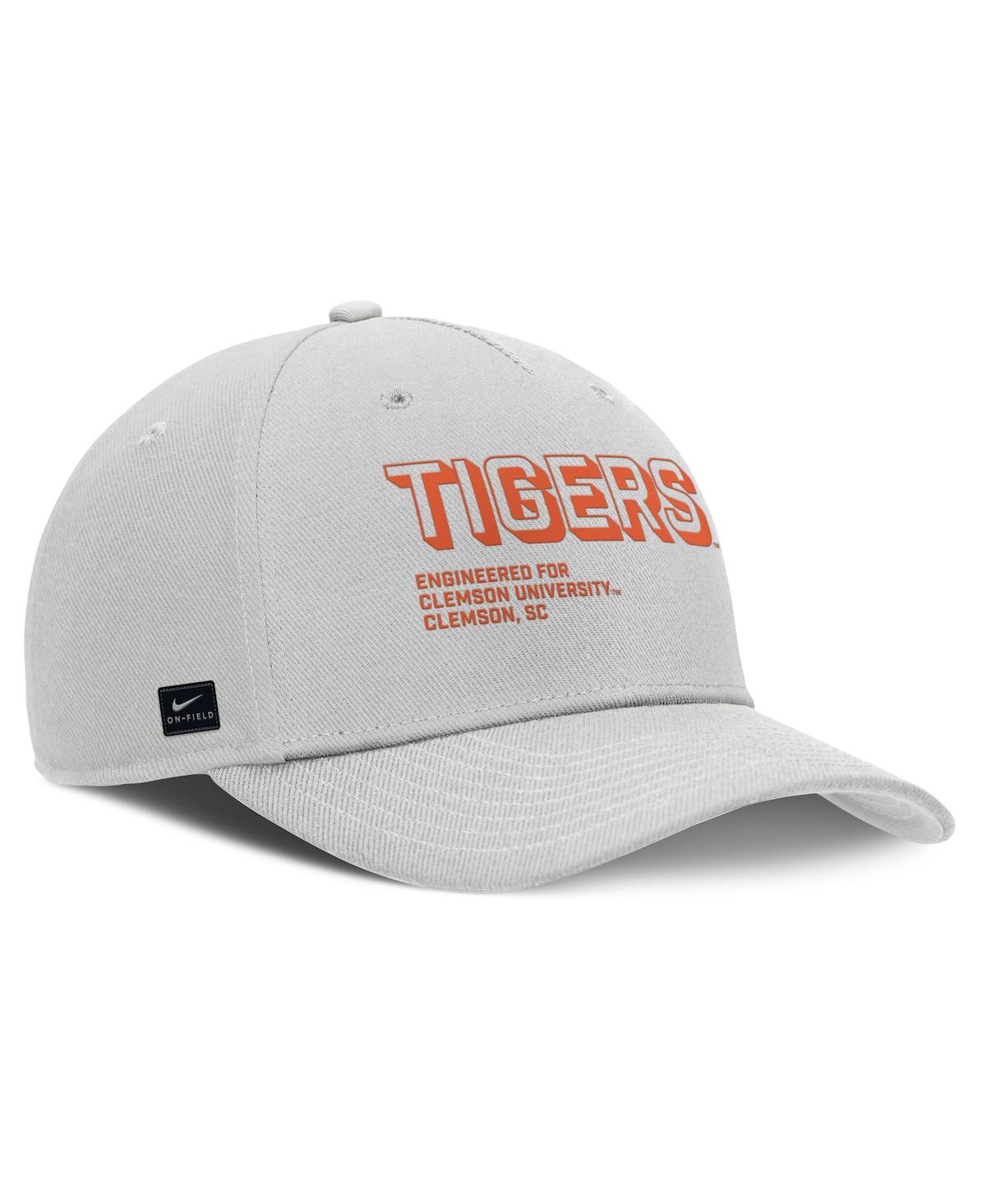Nike Men's Gray Clemson Tigers 2025 Sideline Dust Pinched Rise Adjustable Hat In Gray