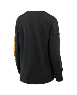 Women's Black Pittsburgh Steelers Hometown Legacy Long Sleeve T-Shirt