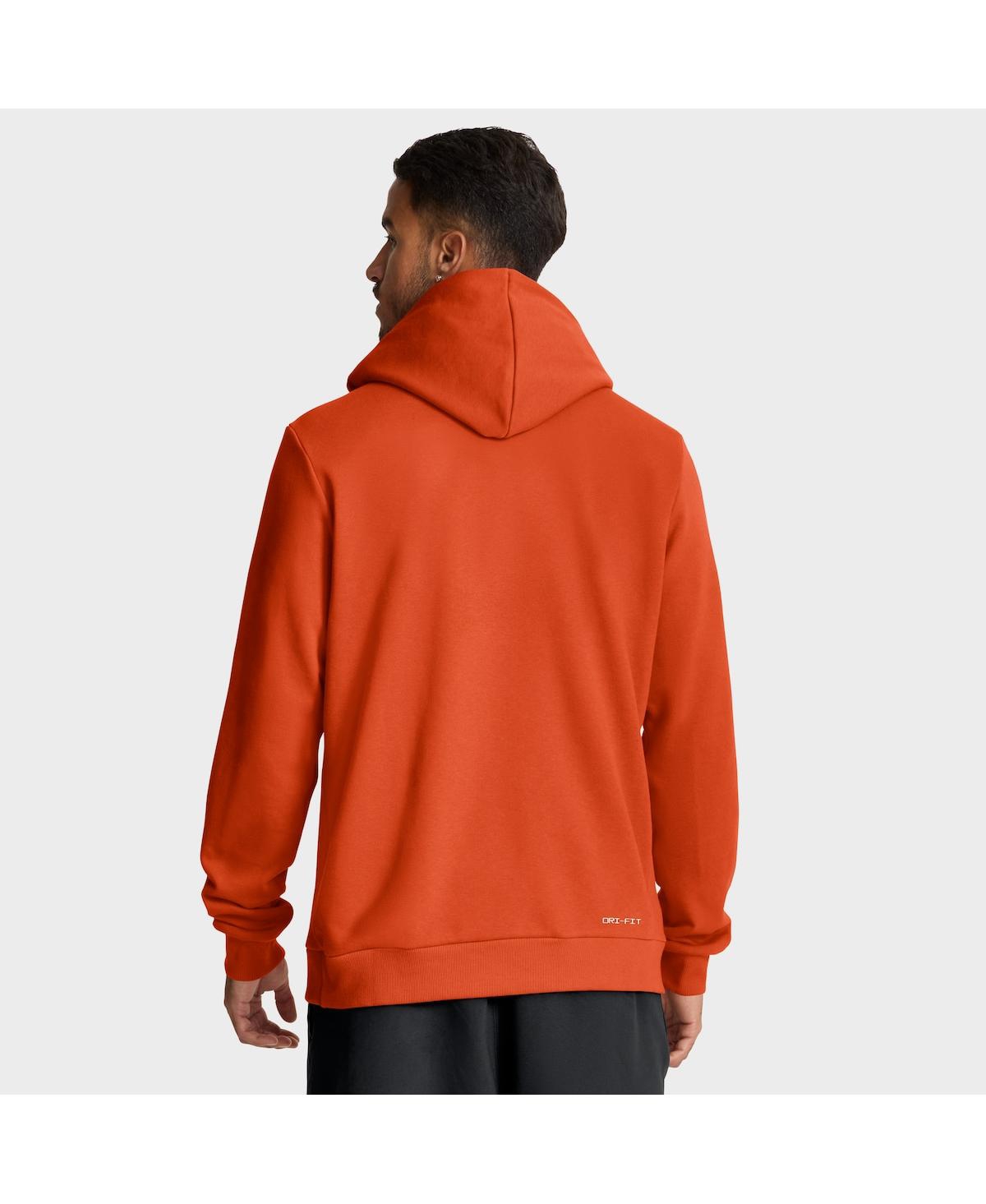 Nike Orange Clemson Tigers 2025 Sideline Standard Issue Dri-fit Hoodie In Orange