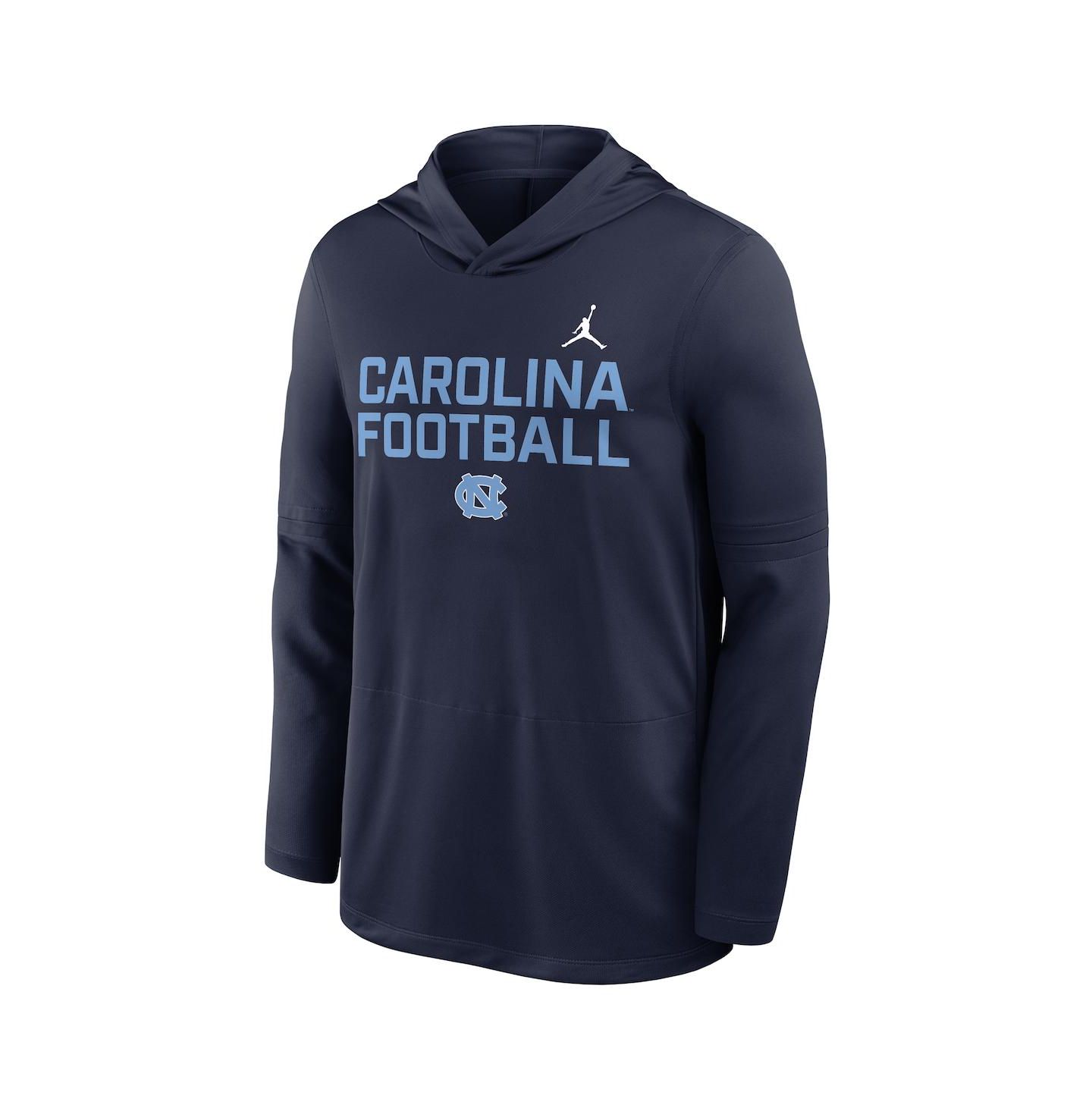 Мужские худи Jordan Navy North Carolina Tar Heels 2025 Sideline Performance Long Sleeve T-Shirt — фото 4