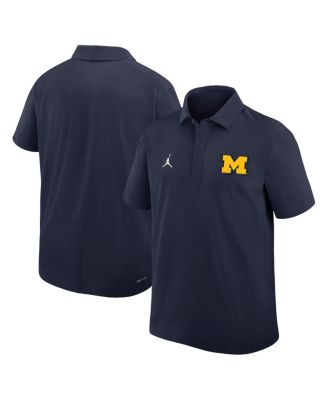 Men's Navy Michigan Wolverines 2025 Coaches Sideline Polo