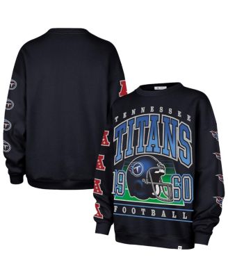 '47 Brand - Women's Navy Tennessee Titans Go Big Oversized Pullover Sweatshirt