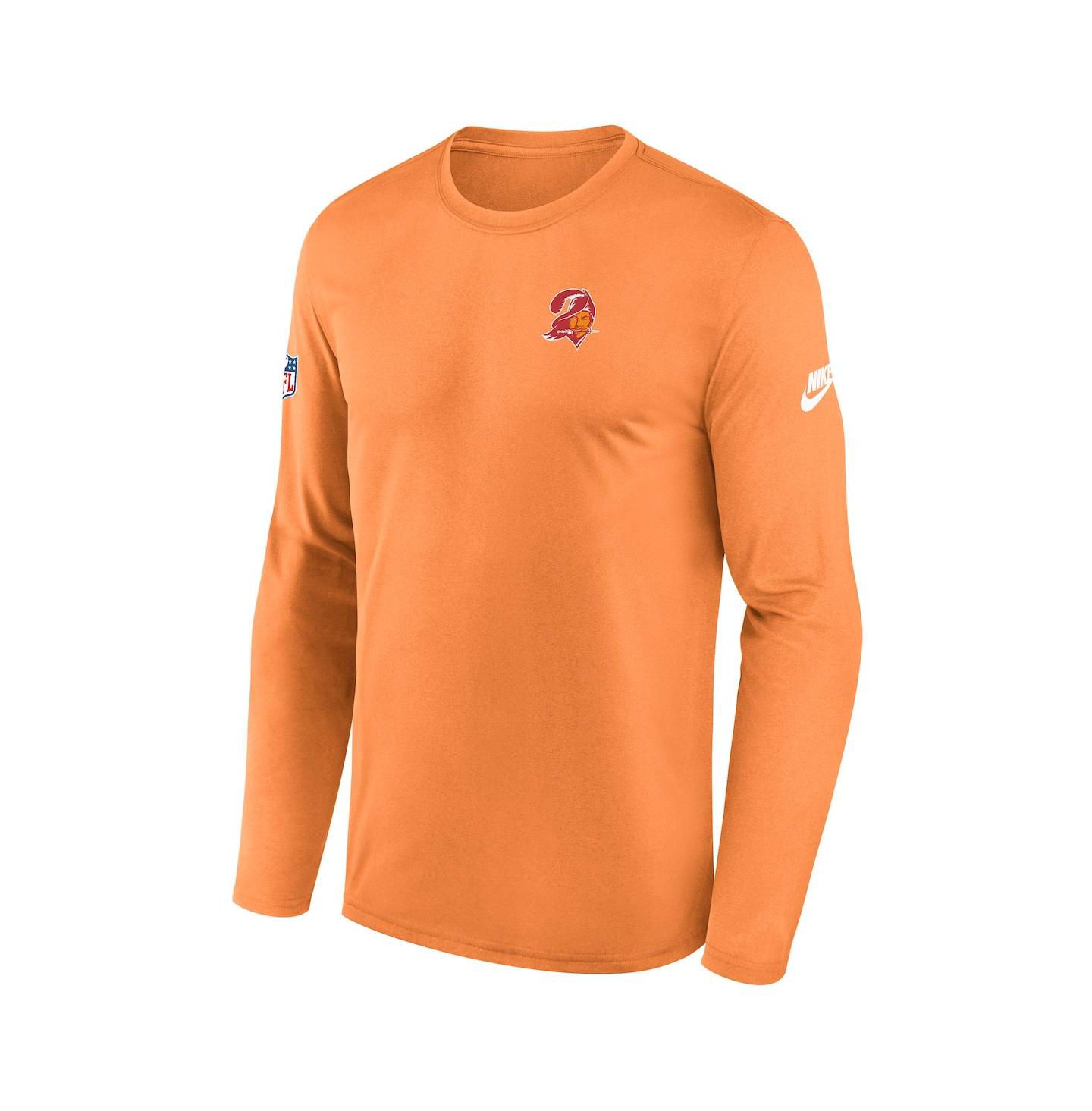 Мужская футболка Nike Orange Tampa Bay Buccaneers Legend Small Logo Performance Long Sleeve — фото 2