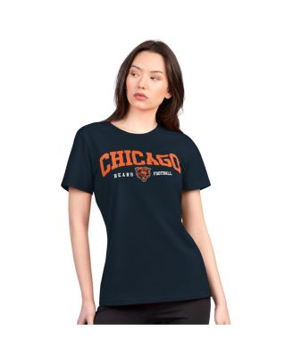 G-III 4Her by Carl Banks - Women's Navy Chicago Bears Super-Slim Lightweight Winning Crew T-shirt