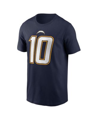 Men's Justin Herbert Navy Los Angeles Chargers Alternate Super Chargers Name Number T-Shirt