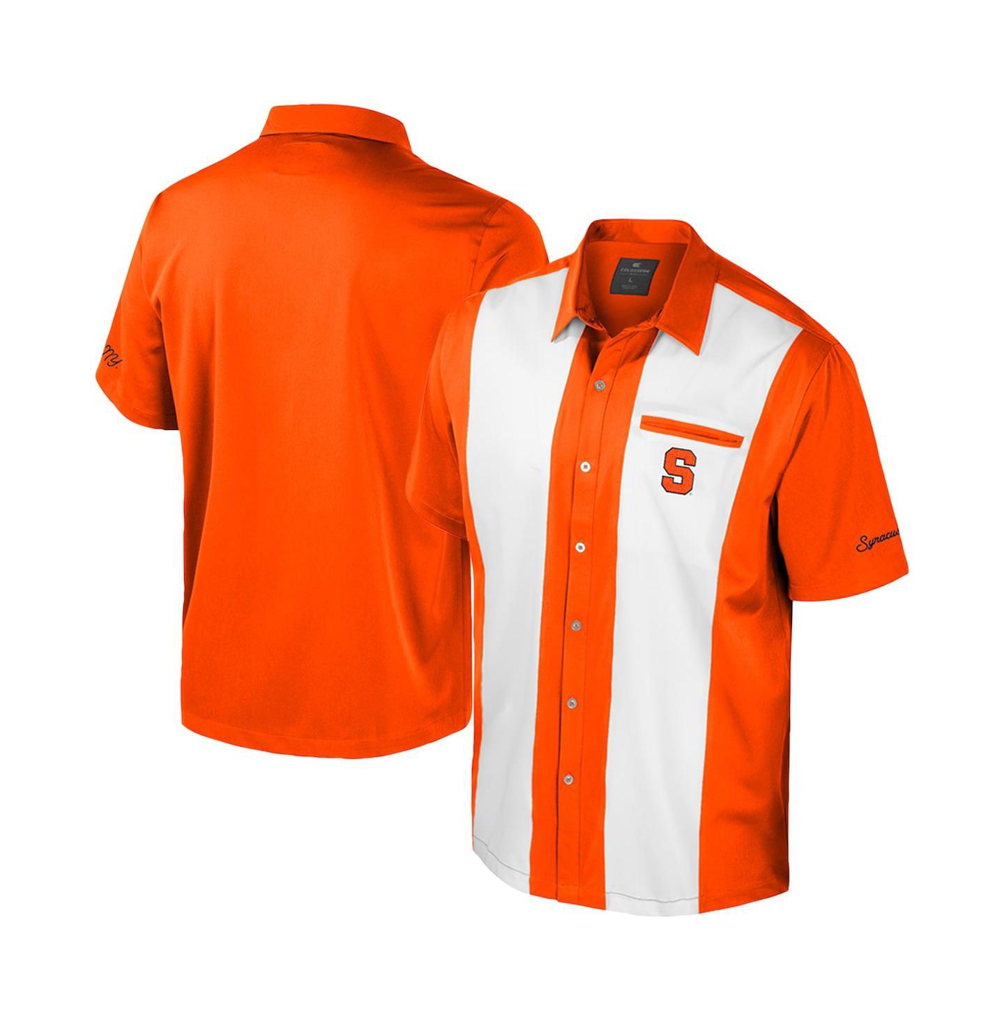 Мужская рубашка Colosseum Orange Syracuse Orange Strike Bowling Button-Up — фото 1