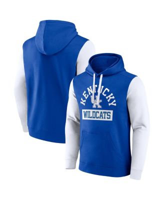 Fanatics - Men's Royal Kentucky Wildcats Extra Point Color-Block Pullover Hoodie