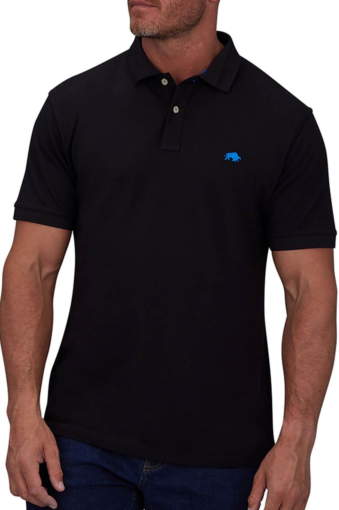 Мужские поло Raging Bull Multipack Polo Shirt, цвет: Чёрный / Белый — фото 5