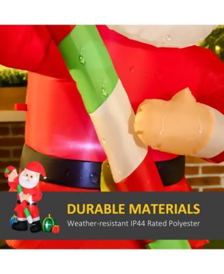 72" Christmas Inflatables Santa Claus with Candy Cane for Yard