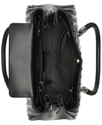 Brigette Patent Piping East West Convertible Satchel