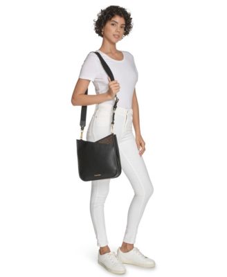Lyla Signature-Blocked Adjustable Crossbody with Web Strap