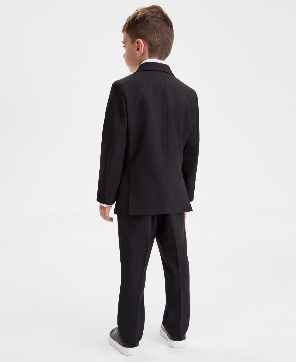 Kenneth Cole Reaction Toddler And Little Boys Notch Lapel Jacket In Black