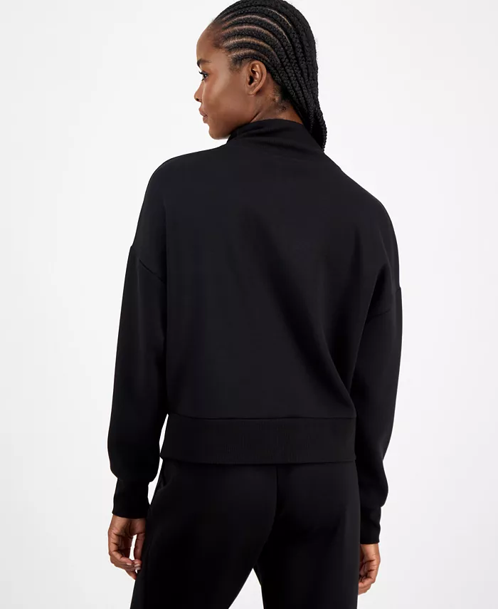 And Now Women's Cozy Scuba Quarter-Zip Sweatshirt - thumbnail 4