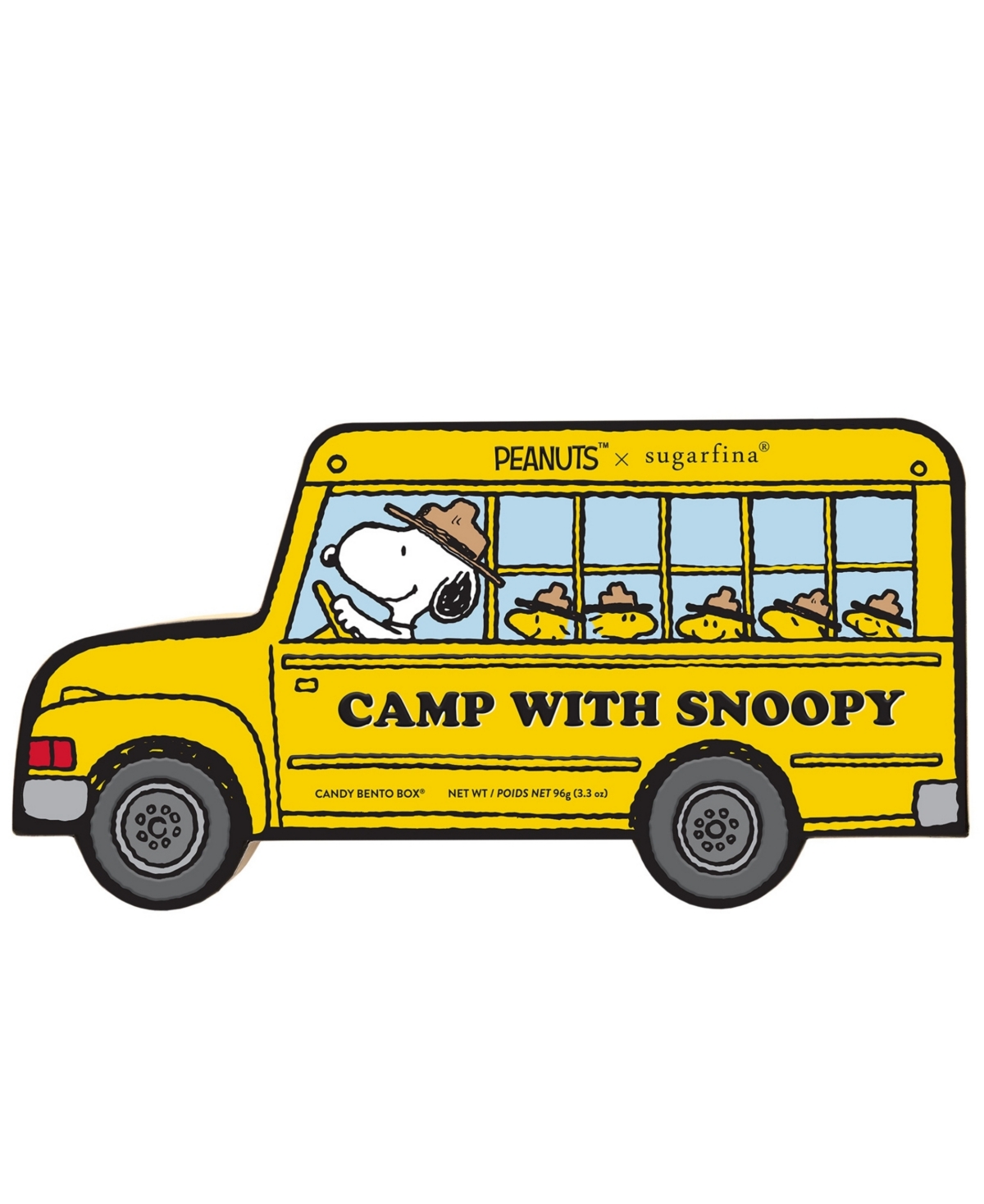 Sugarfina Camp With Snoopy Bento Box Peanuts, 2 Pack In Transparent