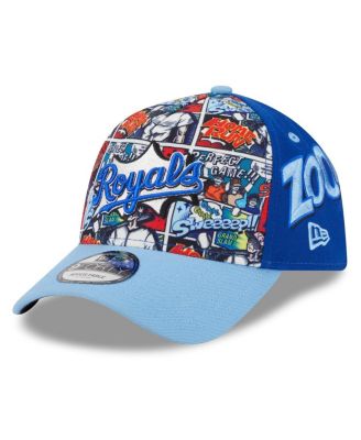 New Era - Men's Royal/Light Blue Kansas City Royals 2025 MLB Diamond Hero Edition A-Frame 9FORTY Adjustable Hat