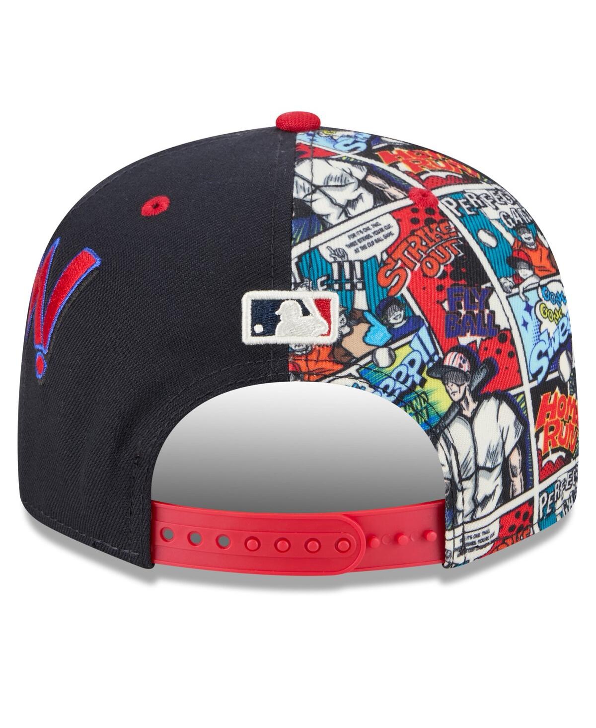 New Era Big Boys And Girls Navy/red Boston Red Sox 2025 Mlb Diamond Hero Edition 9fifty Snapback Hat In Multi