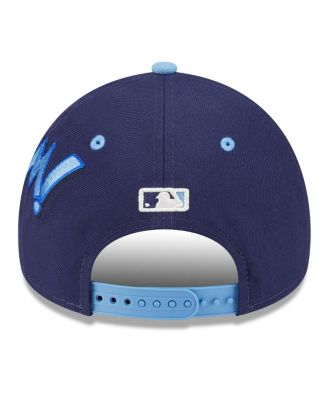 Big Boys and Girls Navy/Light Blue Tampa Bay Rays 2025 MLB Diamond Hero Edition A-Frame 9FORTY Adjustable Hat