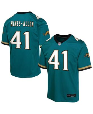 Nike - Big Boys and Girls Josh Hines-Allen Teal Jacksonville Jaguars Alternate 2 Prowler Throwback Game Jersey