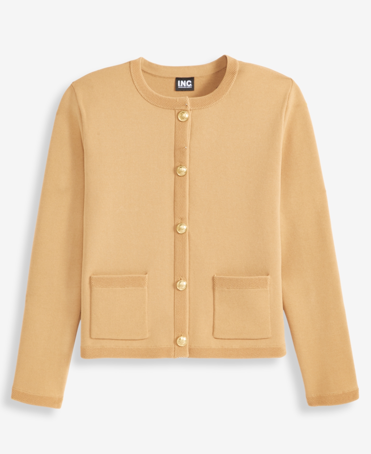 Inc International Concepts Women's Structured Cardigan Jacket, Macy's Exclusive In Brown