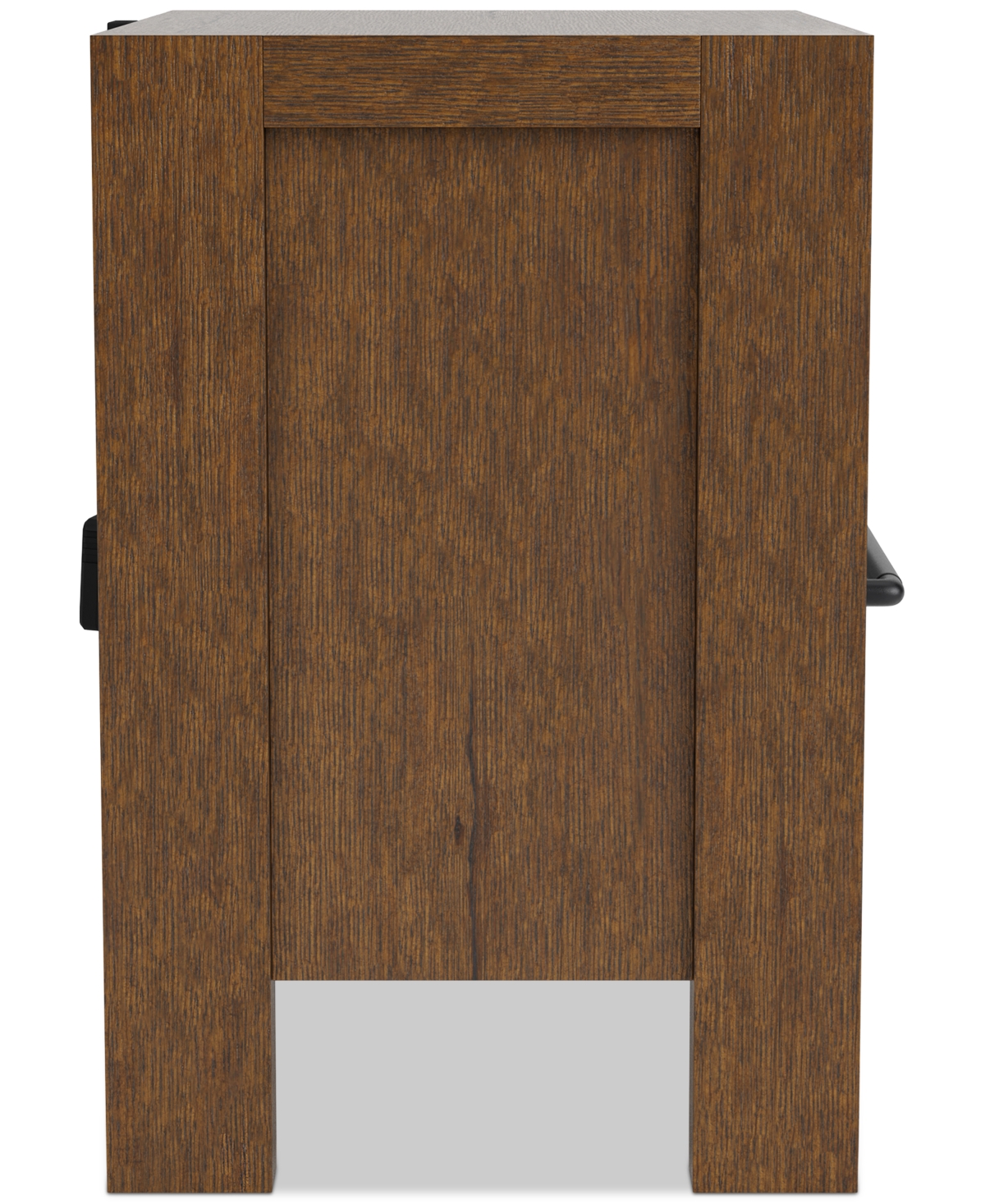 Macy's Davie Cracked Oak 1 Drawer Nightstand In Brown