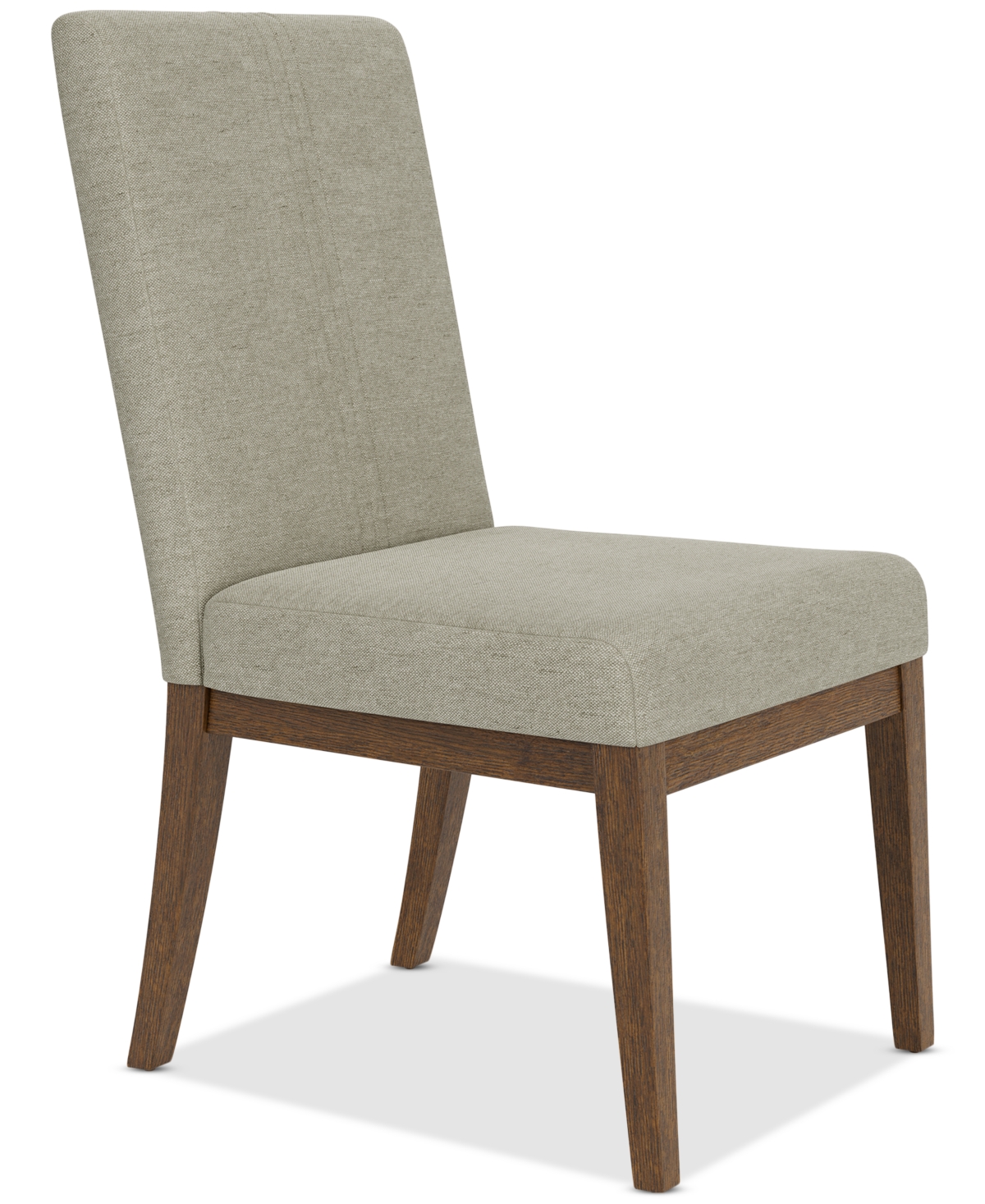 Macy's Davie Cracked Oak Upholstered Chair In Brown