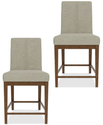 Furniture - Davie Cracked Oak 2 Pc. Upholstered Chair Set