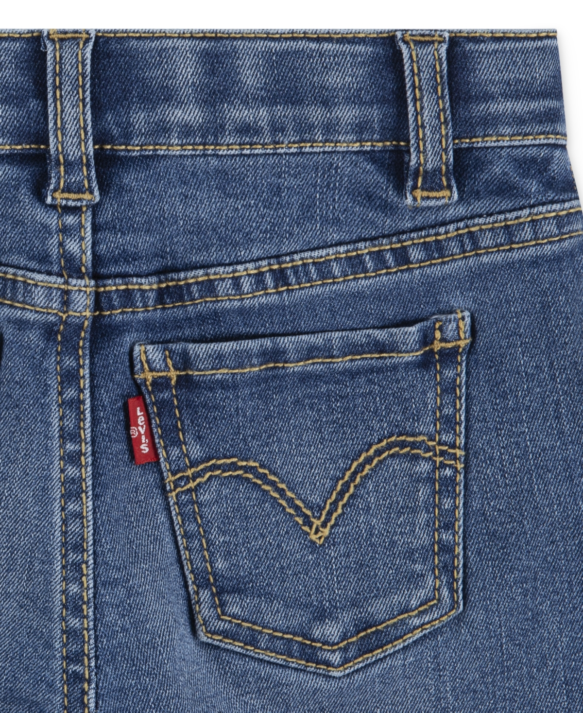 Levi's Baby Girls Bear Graphic Top And Wide-leg Jeans, 2 Piece Set In Multi