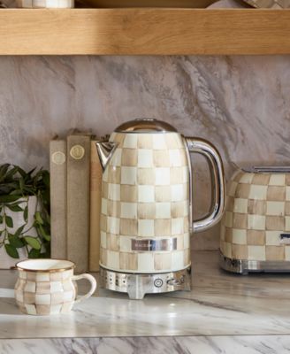 Mocha Check Electric Kettle
