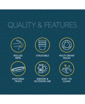 10-Inch Whiskey Barrel Planters, Pack of 20, Durable Plastic Pots with Drainage & Saucer, Lightweight Rustic Planters for Flowers & Herbs.