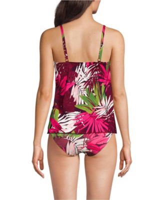 Women's Tulip Hem Tankini Top