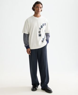 Men's Loose-Fit Applique T-Shirt