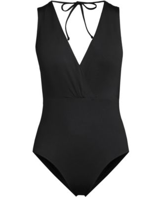 Women's Surplice Tie Back One Piece