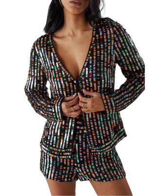 Women's Premium Hand Embellished Sequin Jacket