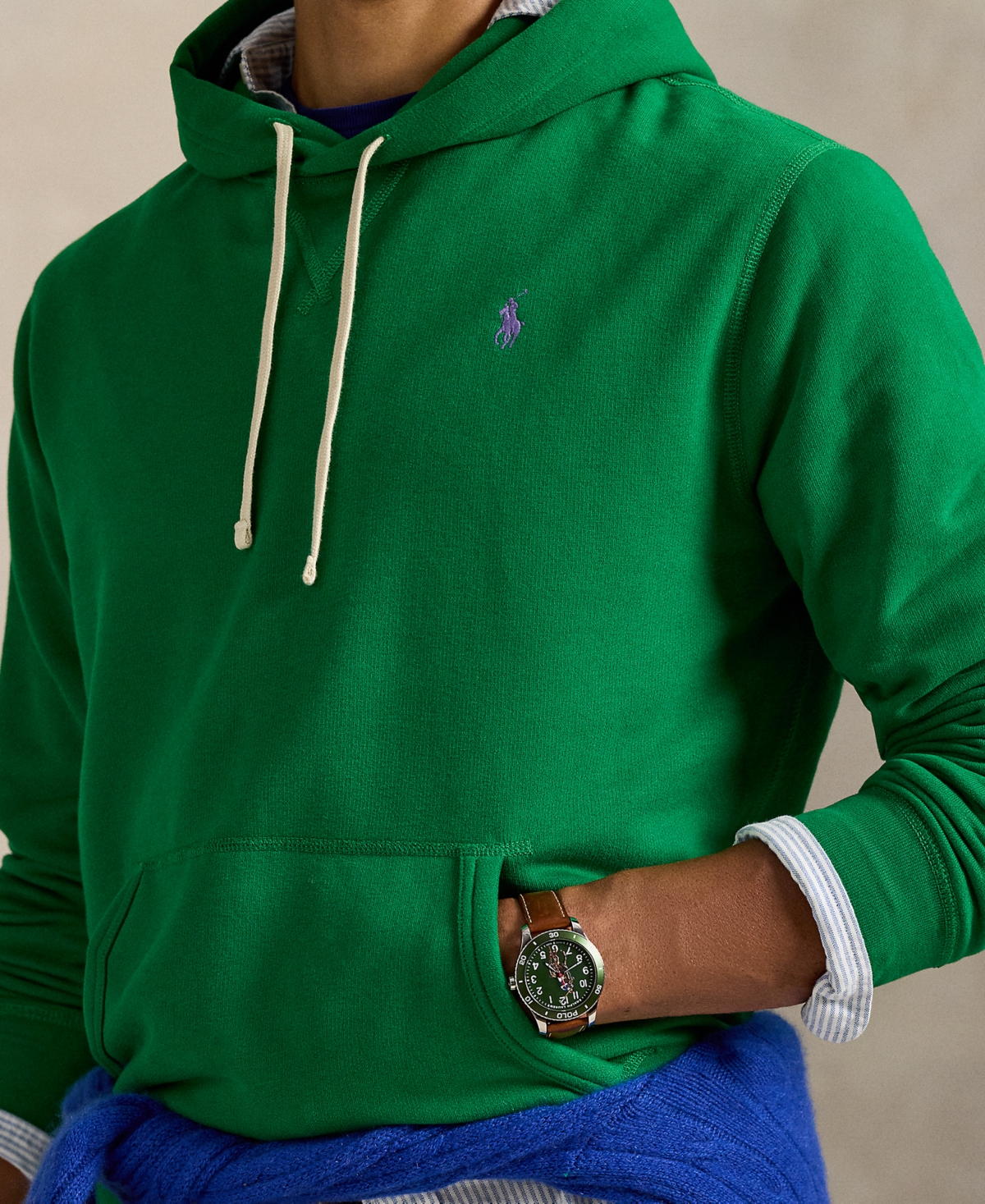 Polo Ralph Lauren Men's Rl Fleece Hoodie In Green