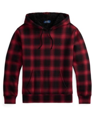Men's Plaid Long-Sleeve Hoodie