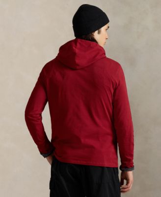 Men's Polo Bear Jersey Hooded T-Shirt