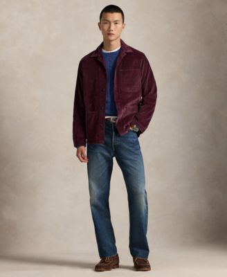 Men's Corduroy Utility Long-Sleeve Overshirt