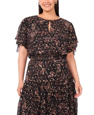 Plus Size Maxi Tiered Dress