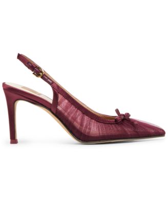 Women's Yela Tule Bow Slingback Pumps