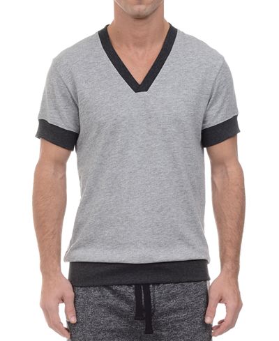 2(x)ist Men's V-Neck Short-Sleeve Sweatshirt