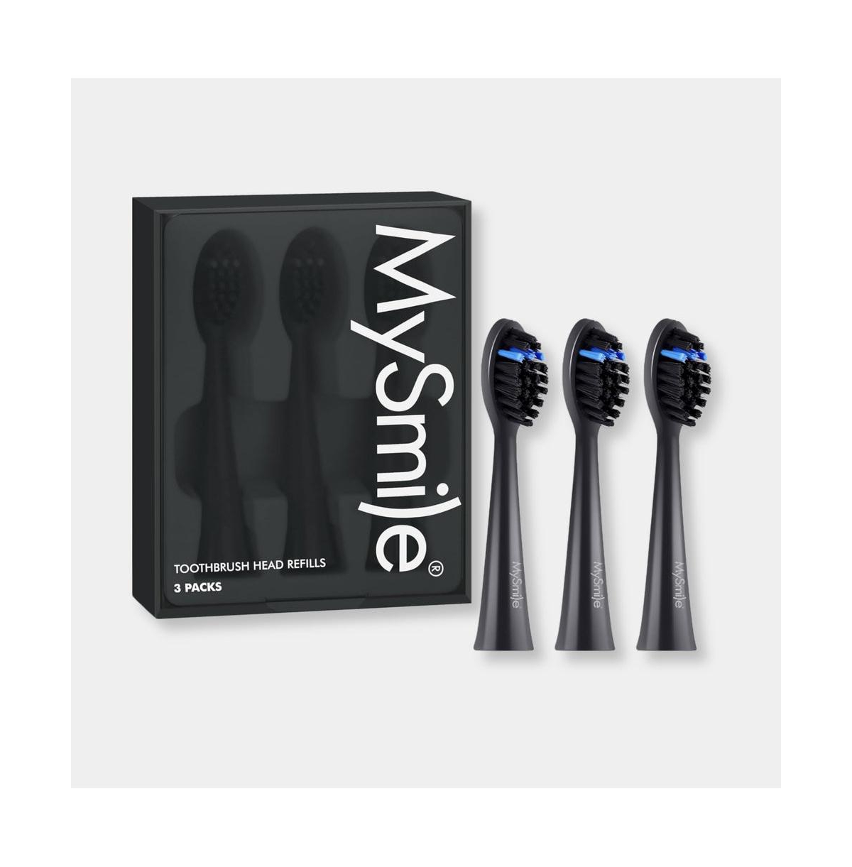 MySmile DY156 Electric Toothbrush Replacement Heads, 3 Packs (Purple)