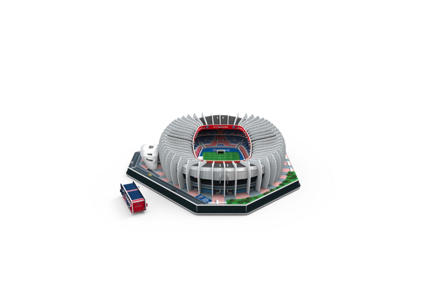 Детский пазл Banbo Toys Paris Saint-Germain Parc des Princes 159-Piece 3D Puzzle, Ages 7+ — фото 2